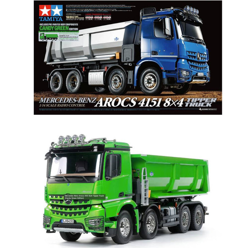 Tamiya 47523 1/14 AROCS 4151 TIPPER TRUCK CANDY GREEN