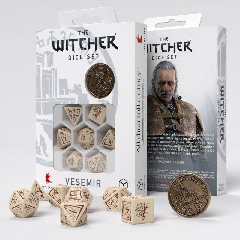 Q Workshop SWVE01 The Witcher Dice Set. Vesemir The Old Wolf (9003916198125)