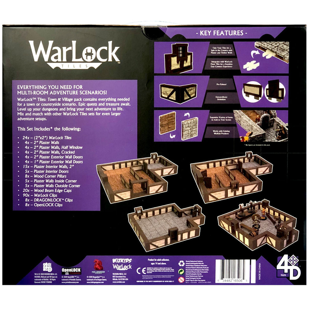 WizKids WarLock Tiles Town and Village Wargaming Terrain (2)