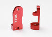 Traxxas 3632X - Caster Blocks 30-Degree Red-Anodized (Left & Right) (769152843825)