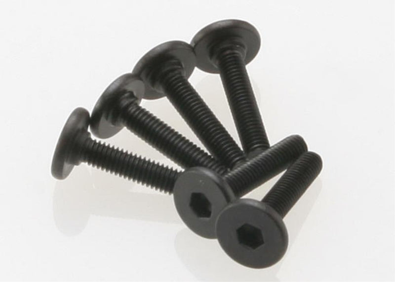 Traxxas 3646 - Screws 3x15mm flat-head machine (hex drive) (6) - Hobby City NZ