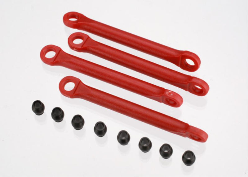 Traxxas 7018 - Push Rod (Molded Composite) (Red) (4)/ Hollow Balls (8)