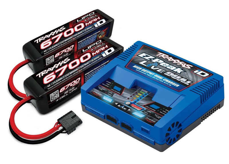 Traxxas 2997 Dual 4s LiPo Completer w/ EZ-Peak Live Dual Charger 2890X (2)/2973
