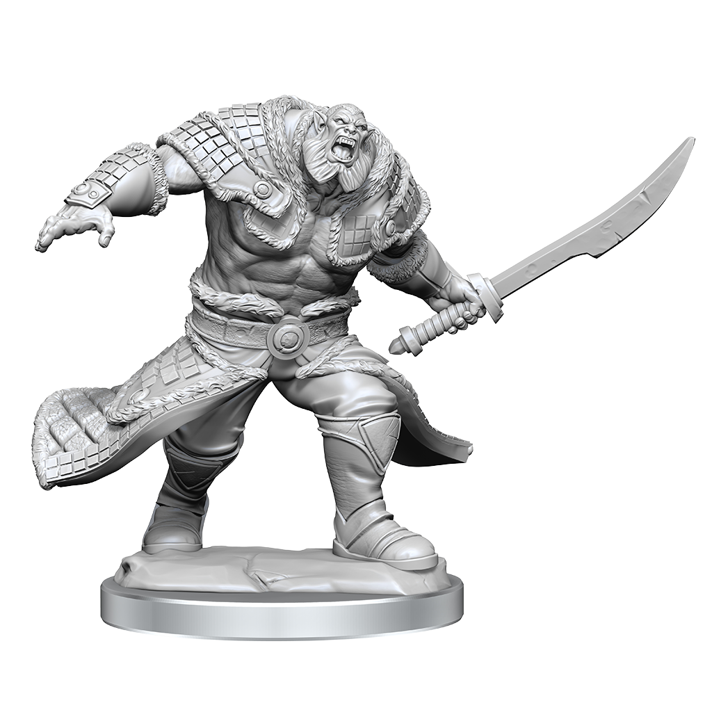 WizKids Magic the Gathering Unpainted Miniatures Zurgo Helmsmasher & Unyielding Krumar - WZK90397