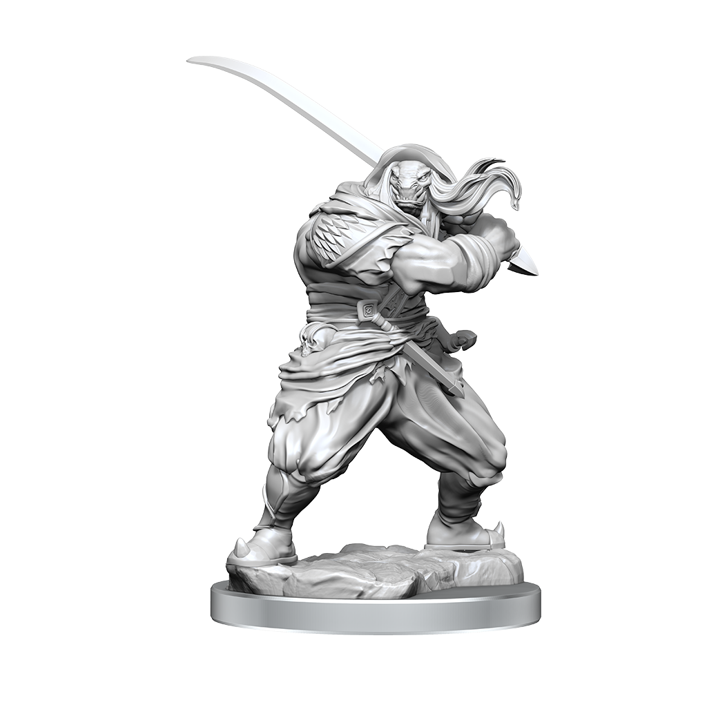 WizKids Magic the Gathering Unpainted Miniatures Zurgo Helmsmasher & Unyielding Krumar - WZK90397