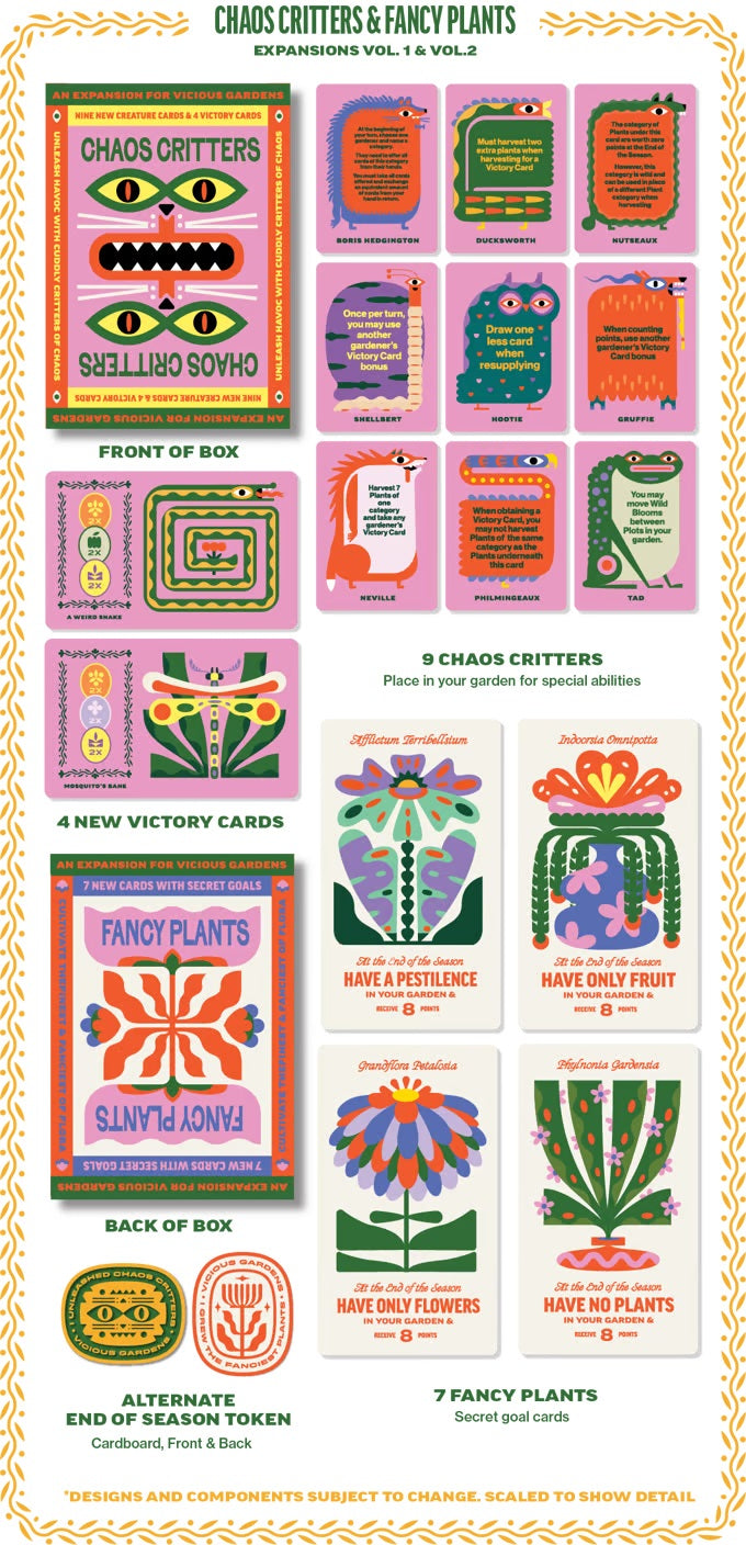Atlas Games Vicious Gardens Chaos Critters & Fancy Plants Board Game (3)