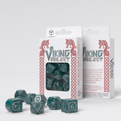 Q Workshop RVIK04 Viking Modern Dice Set: Mjolnir (9003915804909)