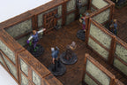 WizKids WarLock Tiles Town & Village II Full Height Plaster Walls Expansion Wargaming Terrain (3)
