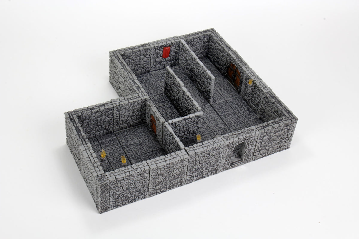 WizKids WarLock Tiles Dungeon Tiles II Full Height Stone Walls Expansion Terrain & Scenery