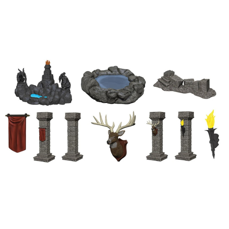 WizKids 90045 Deep Cuts Unpainted Miniatures: Pools & Pillars (9003814912237)
