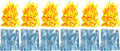 WizKids Dungeons & Dragons Spell Effects Wall of Fire & Wall of Ice RPG Miniatures