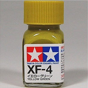 Tamiya 80304 XF-4 Flat Yellow Green Enamel Pottle 10ml (7540548305133)