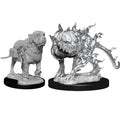 WizKids D&D Nolzurs Marvelous Unpainted Miniatures Mastif and Shadow Mastif - WZK90017