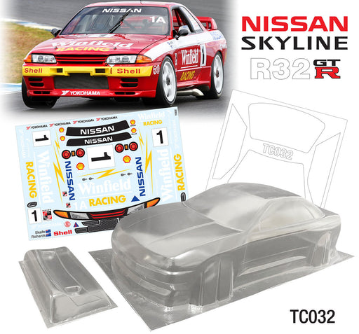 Team C TC032-W 1/10 Nissan Skyline R32 Coupe 190mm Wide, WB 258mm with R32 Winfield Decal Sheet (8319235490029)