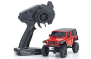 Kyosho 32521R-B MINI-Z 4 Series Readyset Jeep WRANGLER UNLIMITED Rubicon Firecracker Red (8324802117869)