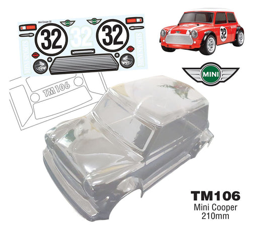 Team C TM106 1/10 Mini Cooper, WB 210mm (8319285428461)