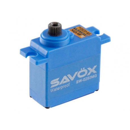 Savox SW-0250MG Mini Waterproof Servo 5kg/0.11sec @6v Metal Geared W/Dual Bearing 25g Suit Traxxas 1/16 (8319184929005)