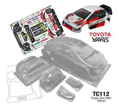 Team C TC112 1/10 Toyota Yaris WRC 190mm (8319241879789)